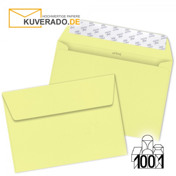 Artoz 1001 Briefumschläge citro-gelb DIN C5