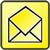 Icon von gelbem Umschlag