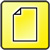 Icon von gelbem Briefpapier