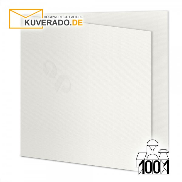 Artoz 1001 Faltkarten weiß quadratisch 155x155 mm mit Wasserzeichen