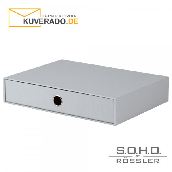 S.O.H.O. Schubladenbox für DIN A4 in der Farbe "stone"