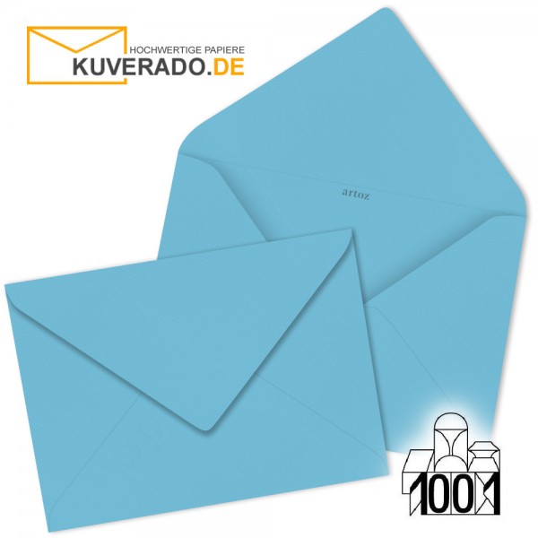 Artoz 1001 Briefumschläge azurblau 75x110 mm