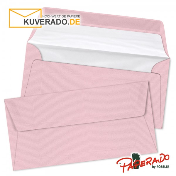 Paperado farbige Briefumschläge in rosa / flamingo DIN lang