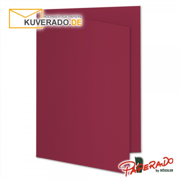 Paperado Karten in rot rosso DIN A5