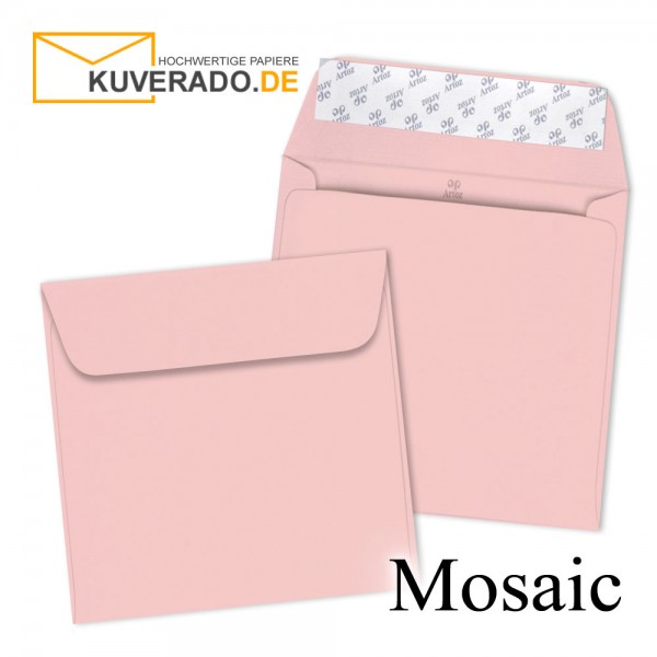 Artoz Mosaic rosa Briefumschläge quadratisch