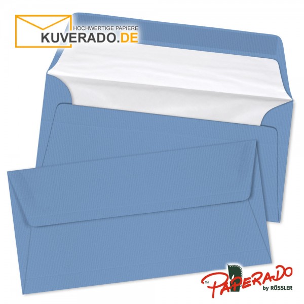 Paperado Briefumschläge in blau DIN lang