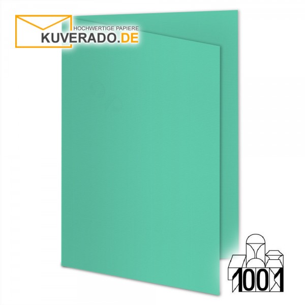Artoz 1001 Faltkarten smaragdgrün DIN A5 mit Wasserzeichen