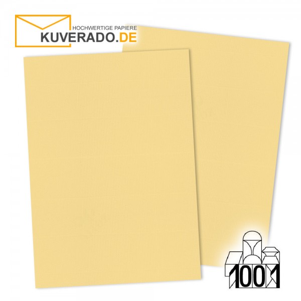 Artoz 1001 Briefpapier honiggelb DIN A4 mit Wasserzeichen