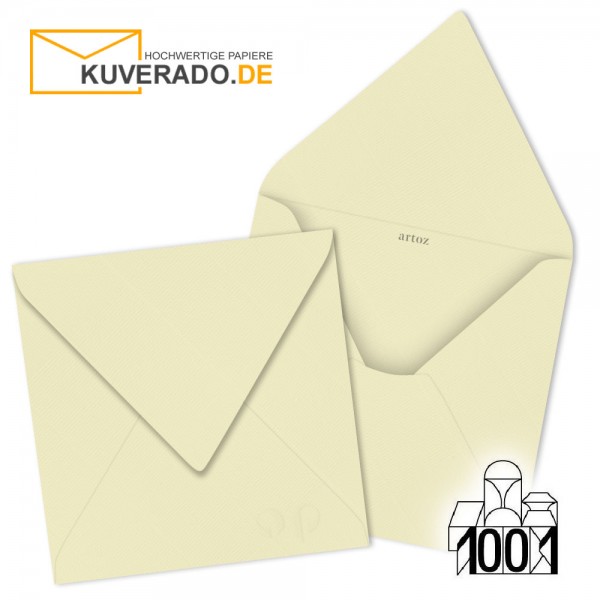 Artoz 1001 Briefumschläge chamois quadratisch 175x175 mm
