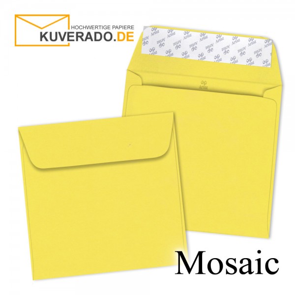 Artoz Mosaic gelbe Briefumschläge quadratisch