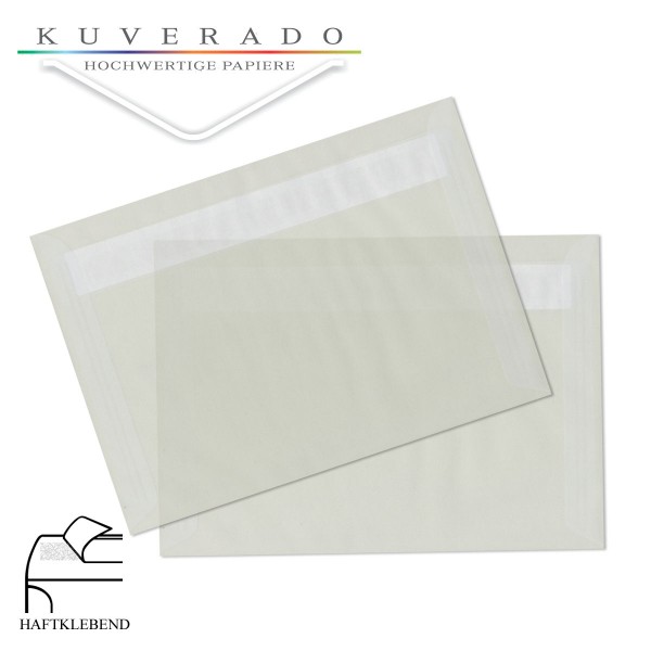 transparente Briefumschläge DIN C5 in weiß