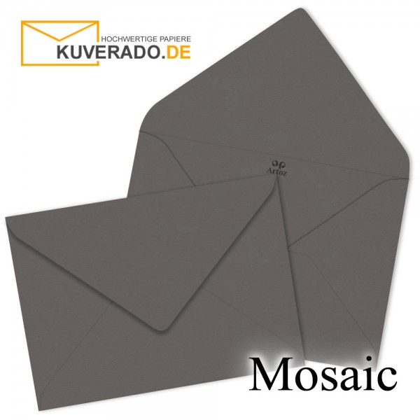Artoz Mosaic graphitgraue Briefumschläge DIN B6