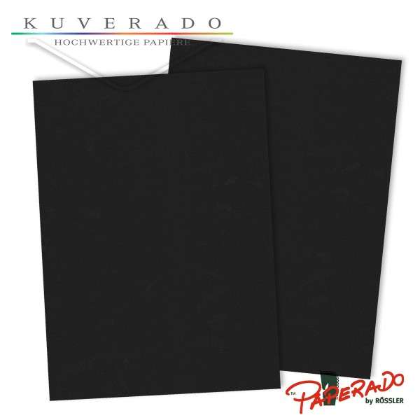 Paperado Briefpapier in schwarz DIN A4 100 g/qm