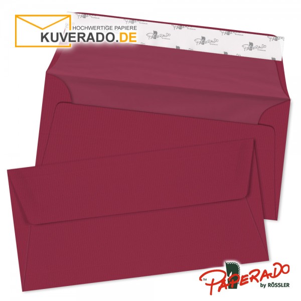 Paperado Briefumschläge rosso DIN lang