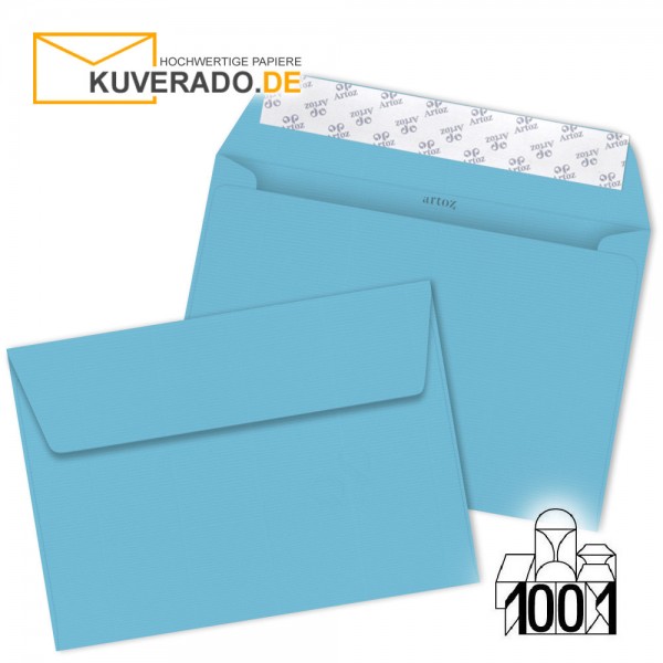 Artoz 1001 Briefumschläge azurblau DIN C5