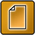 Icon von braunem Briefpapier