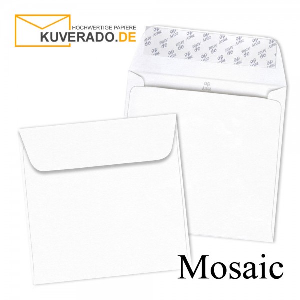 Artoz Mosaic weiße Briefumschläge quadratisch