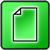 Icon von gruenem Briefpapier