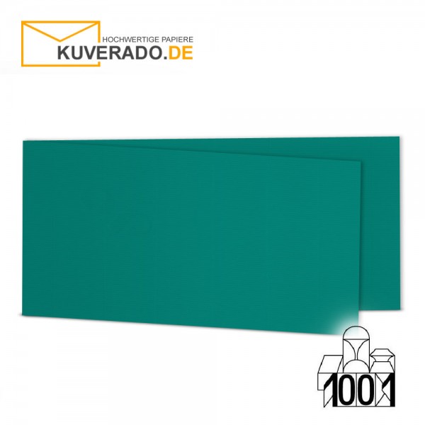 Artoz 1001 Faltkarten tropical-green DIN lang Querformat mit Wasserzeichen