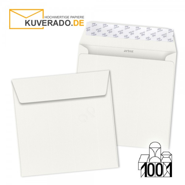 Artoz 1001 Briefumschläge weiß quadratisch 160x160 mm