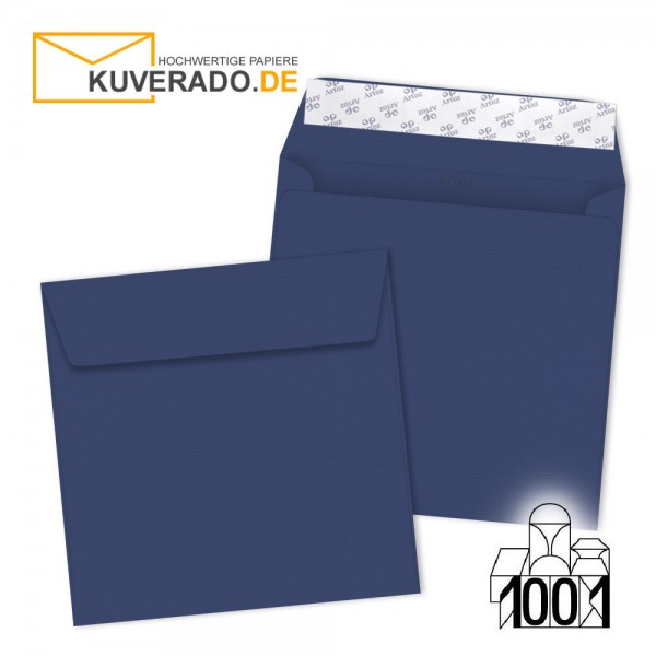 Artoz 1001 Briefumschläge classic-blue quadratisch 160x160 mm