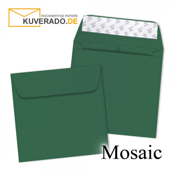 Artoz Mosaic tannengrün Briefumschläge quadratisch