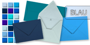 blau Farbe Din lang 500 farbige Briefumschläge 
