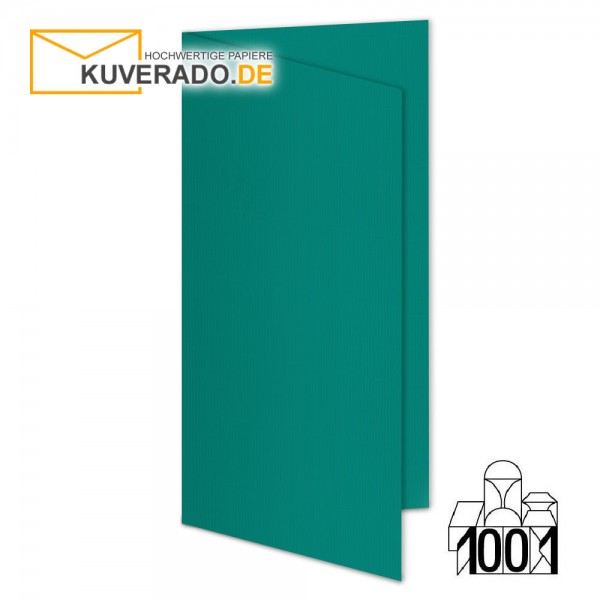 Artoz 1001 Faltkarten tropical-green DIN lang Hochformat mit Wasserzeichen