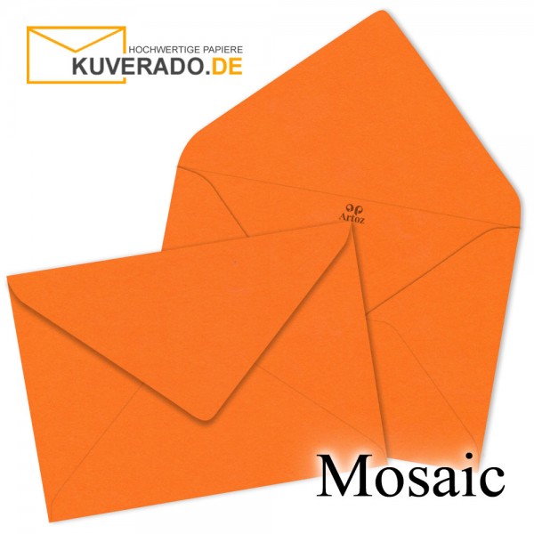 Artoz Mosaic neon-orange Briefumschläge DIN B6