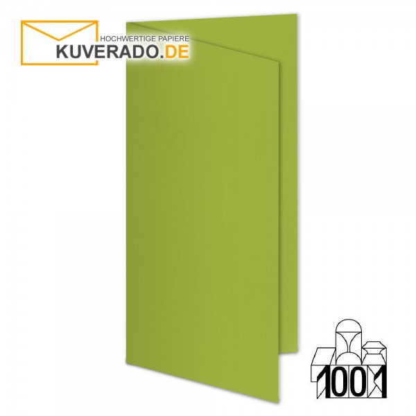 Artoz 1001 Faltkarten bamboo-green DIN lang Hochformat mit Wasserzeichen