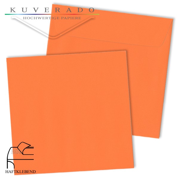 orange Briefumschläge quadratisch