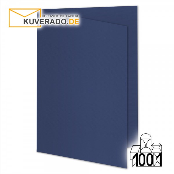 Artoz 1001 Faltkarten classic-blue DIN A5 mit Wasserzeichen