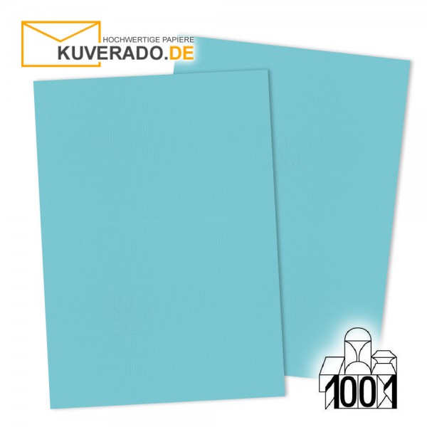 Artoz 1001 Briefkarton türkisblau DIN A4 mit Wasserzeichen