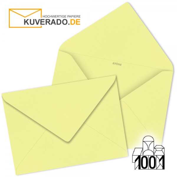 Artoz 1001 Briefumschläge citro-gelb 75x110 mm