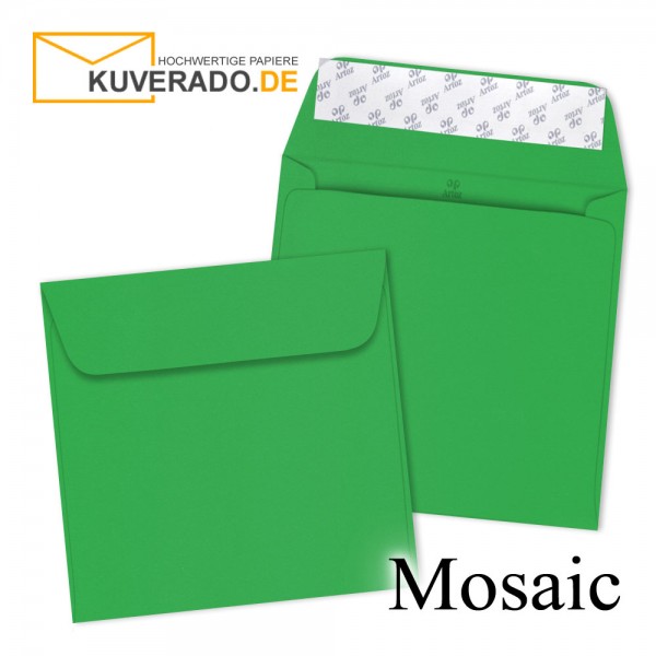Artoz Mosaic apfelgrün Briefumschläge quadratisch