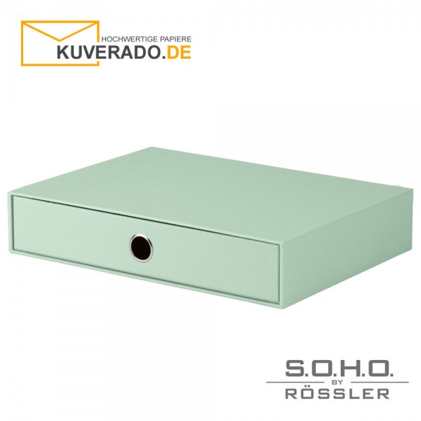 S.O.H.O. Schubladenbox für DIN A4 in der Farbe "mint"