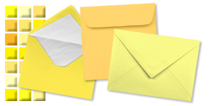 gelbe Briefumschläge