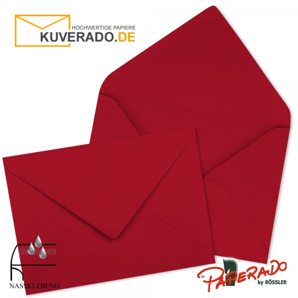 Paperado Briefumschläge in rot 225x315 mm
