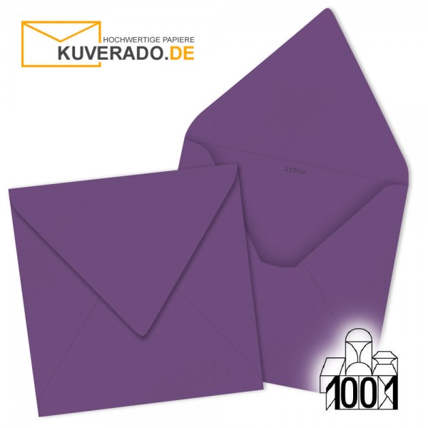 Artoz Briefumschläge violett quadratisch 175x175 mm