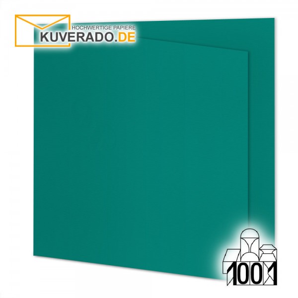 Artoz 1001 Faltkarten tropical-green quadratisch 155x155 mm mit Wasserzeichen