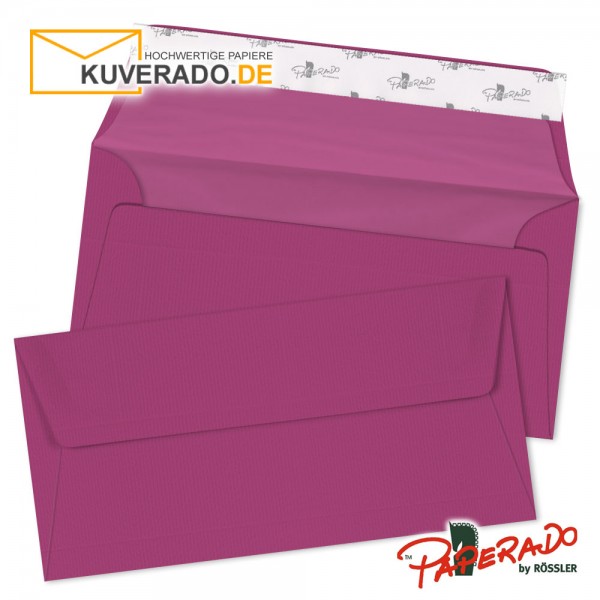 Paperado - lila farbene Briefumschläge in DIN lang