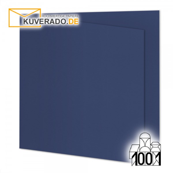 Artoz 1001 Faltkarten classic-blue quadratisch 155x155 mm mit Wasserzeichen