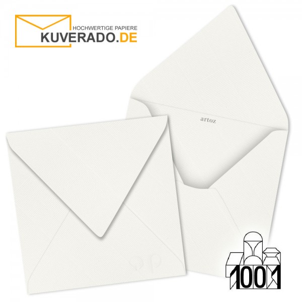 Artoz 1001 Briefumschläge weiß quadratisch 135x135 mm