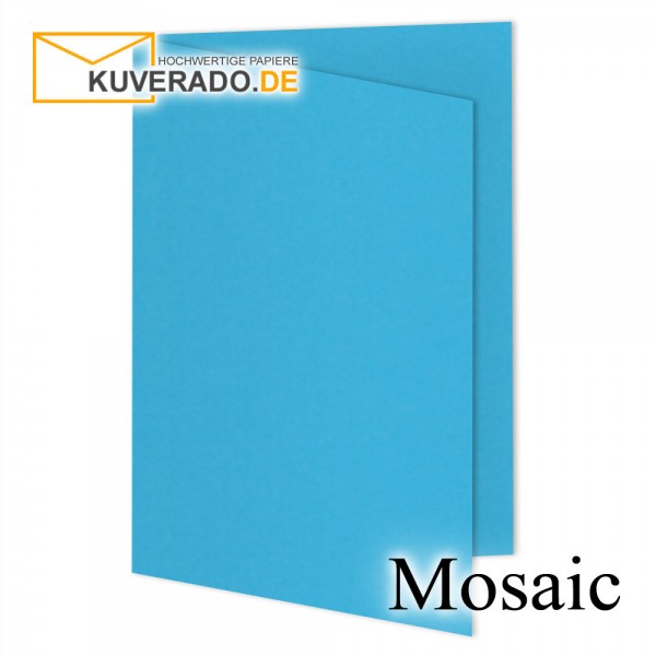 Artoz Mosaic blaue Doppelkarten DIN A5