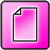 Icon von rosa Briefpapier