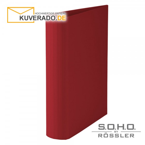 S.O.H.O. Ringbuch mit 50mm Füllhöhe in der Farbe "rot"