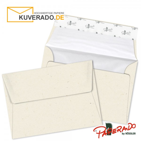 Paperado Briefumschläge in terra vanilla DIN C6 haftklebend