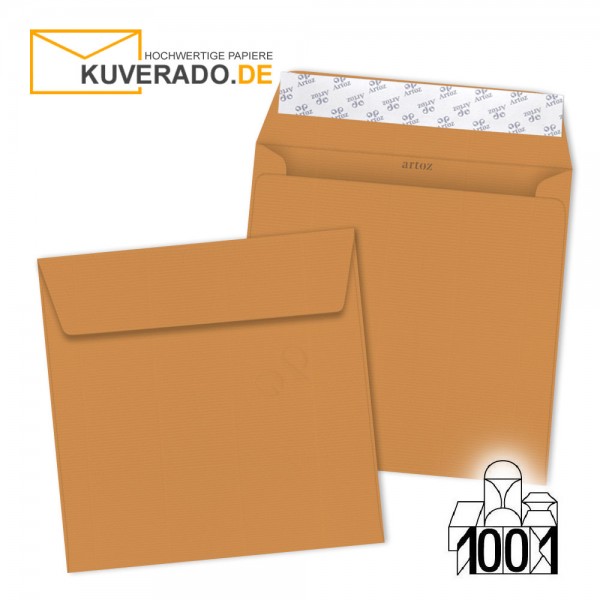 Artoz Briefumschläge orange-malt quadratisch 160x160 mm