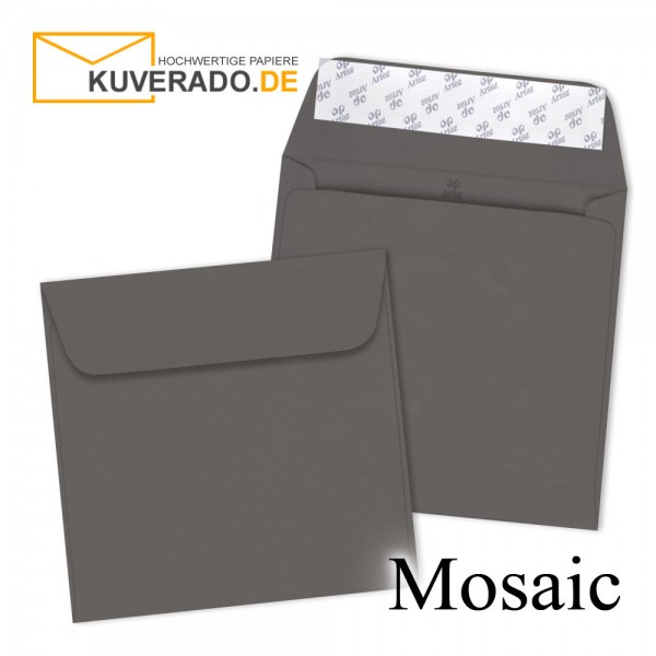 Artoz Mosaic graphitgraue Briefumschläge quadratisch