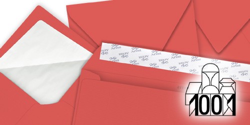 wassermelon-rote Briefumschläge von Artoz Papier - 1001